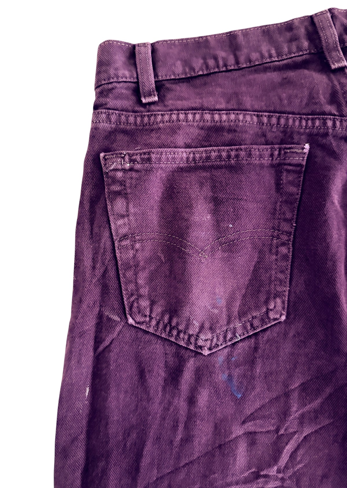 Vintage Levi's 554 Purple Paint Splatter Jeans W33 L32