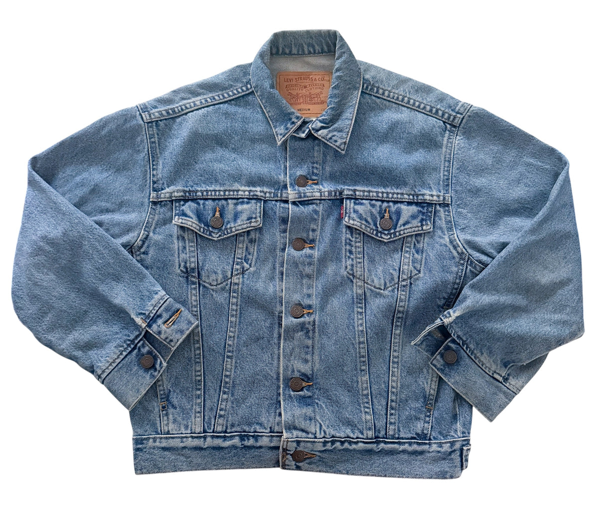 Levi's Vintage 1990s Blue Denim Trucker Jacket, Small