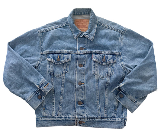 Levi's Vintage 1990s Blue Denim Trucker Jacket, Small