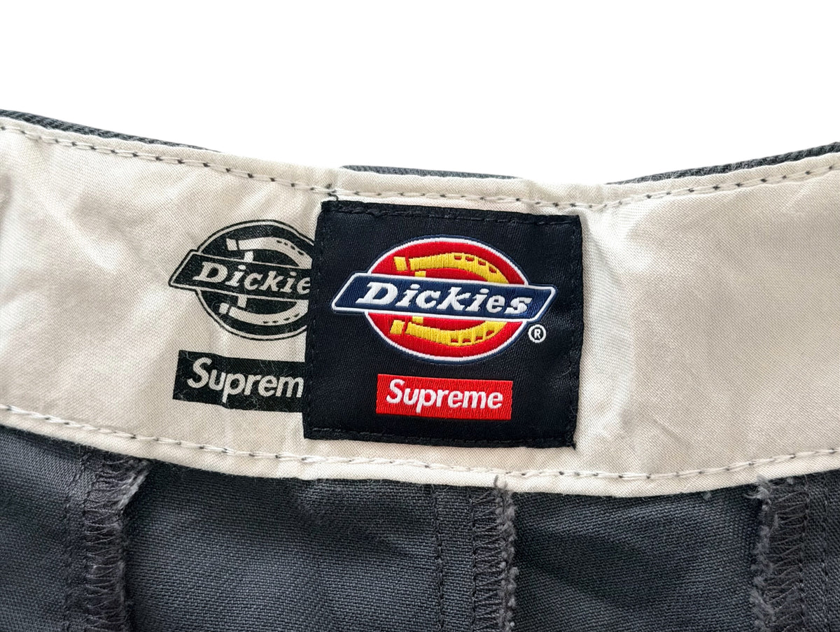 Supreme And Dickies Collab Charcoal Grey Panelled Work Shorts, Medium