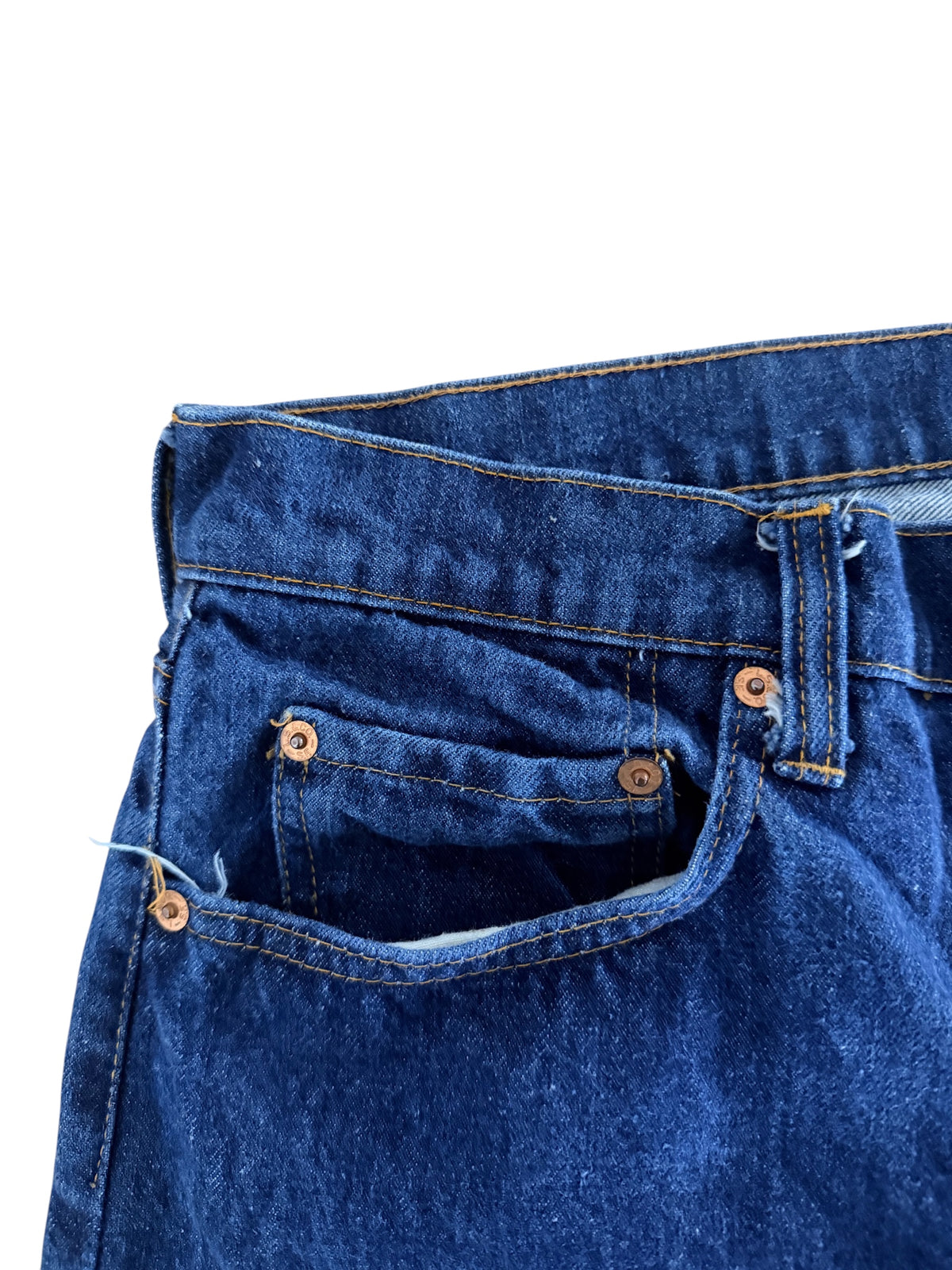 Vintage 1970s Levi's 505 Blue Denim Jeans W32 L34