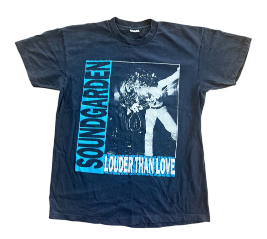 Soundgarden Louder Than Love 1990 Tour Graphic T-Shirt, Large
