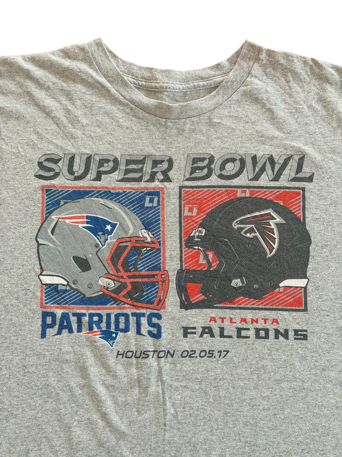New England Patriots Atlanta Falcons Super Bowl LI T-Shirt, 2XL