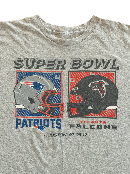 New England Patriots Atlanta Falcons Super Bowl LI T-Shirt, 2XL