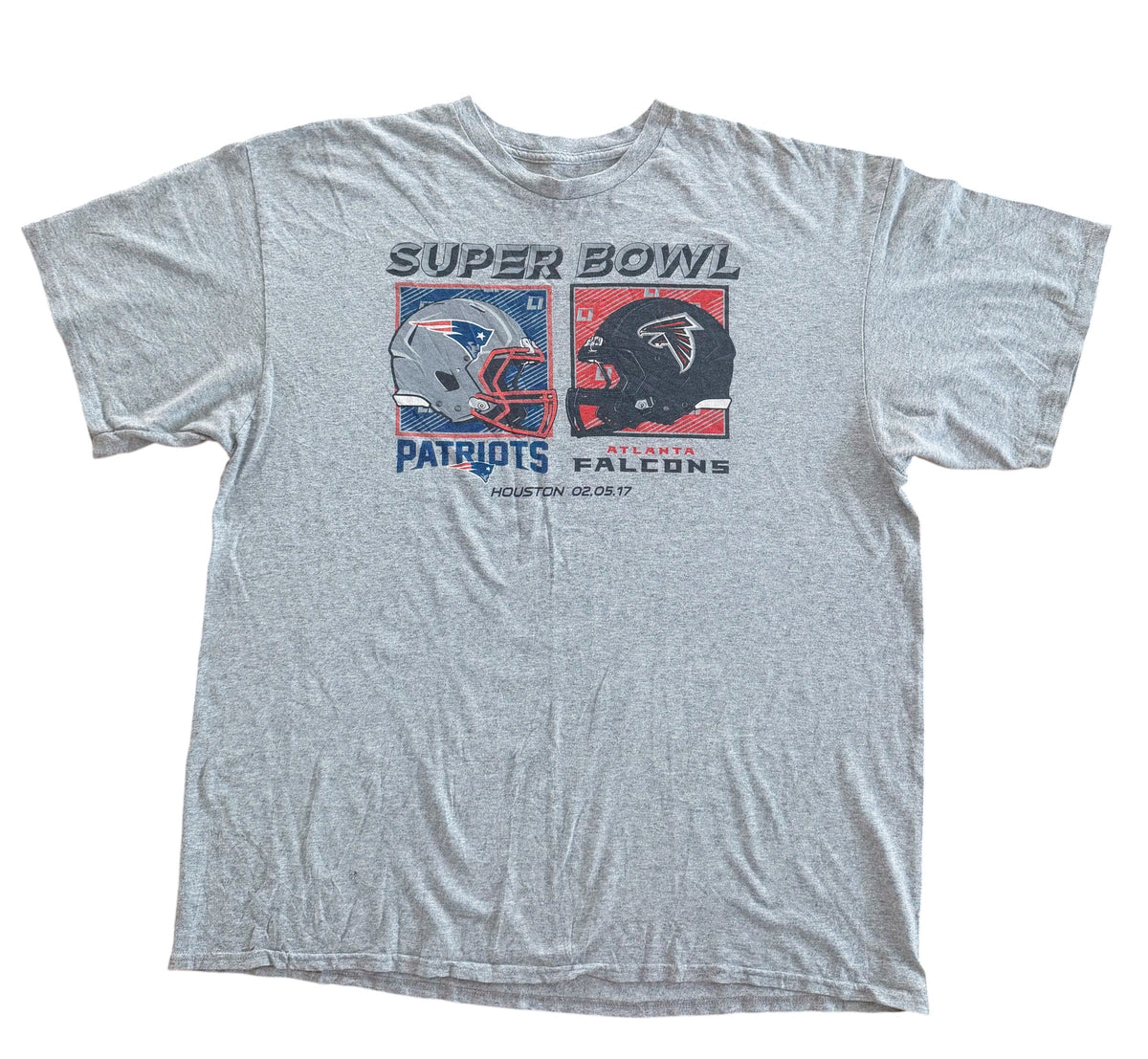 New England Patriots Atlanta Falcons Super Bowl LI T-Shirt, 2XL