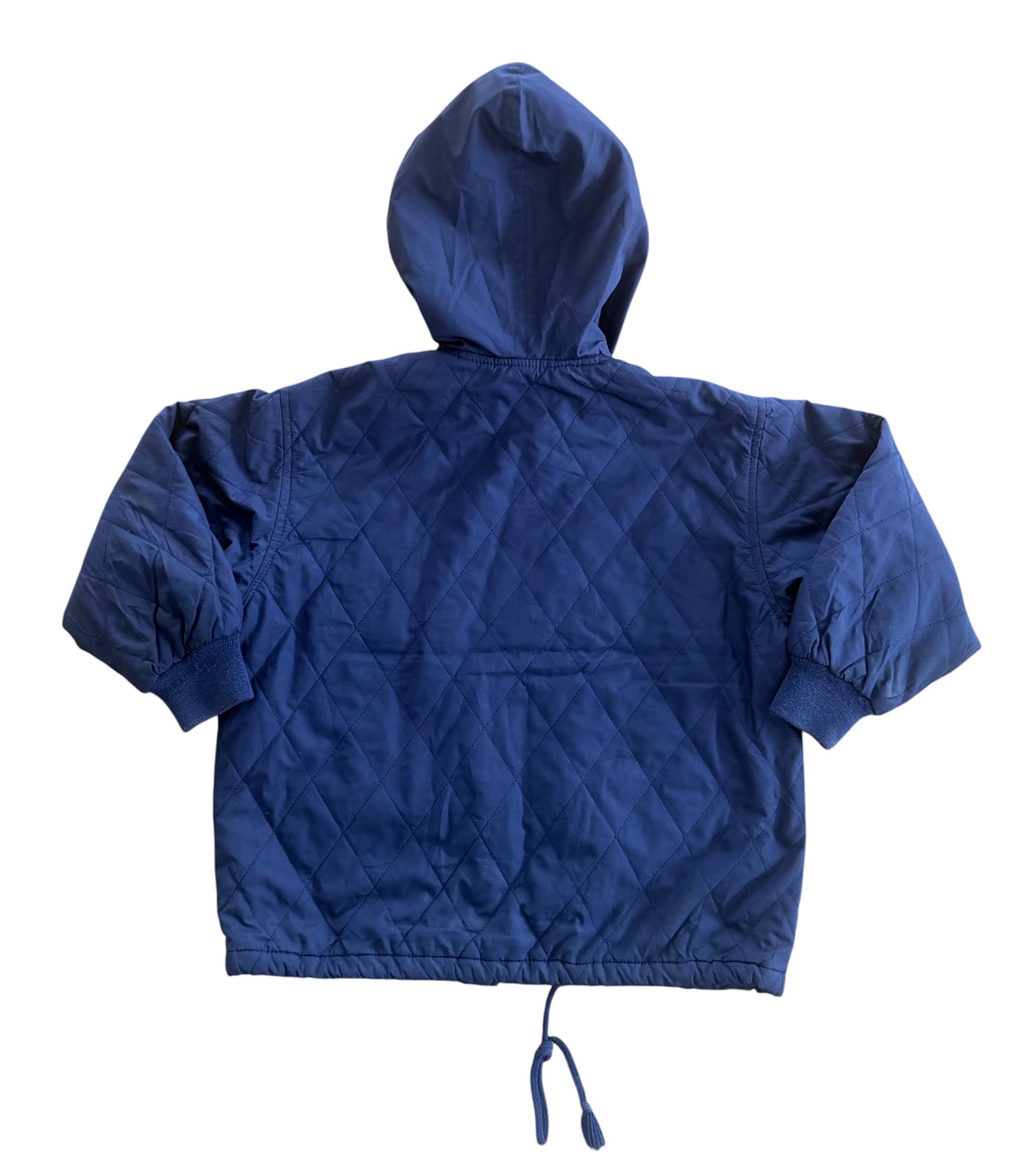 Kids Yves Saint Laurent Navy Quilted Hooded Jacket, 4 Years