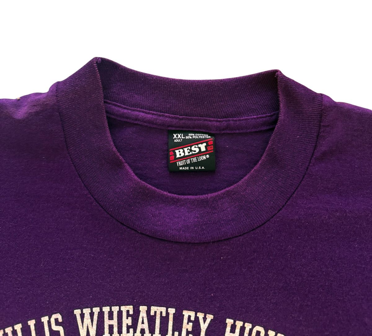 Vintage 1990s Phillis Wheatley High School Houston Texas T-Shirt, XXL