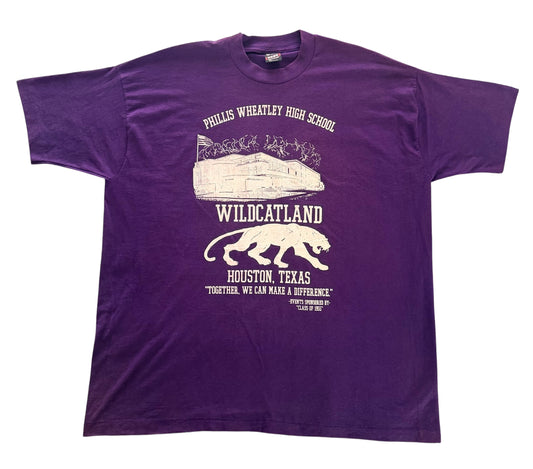 Vintage 1990s Phillis Wheatley High School Houston Texas T-Shirt, XXL