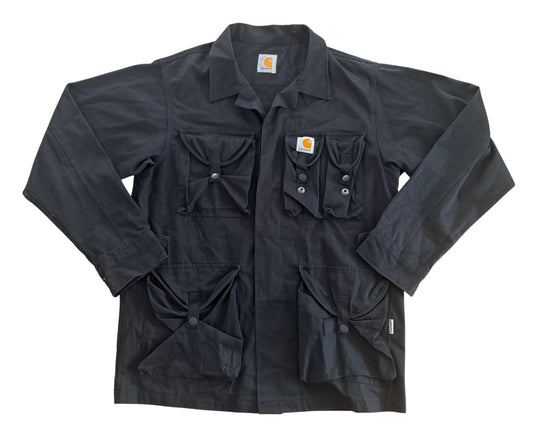Carhartt Black Four Pocket Utility Jacket, Medium